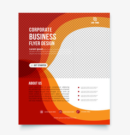 Corporate business flyer design template.のイラスト素材