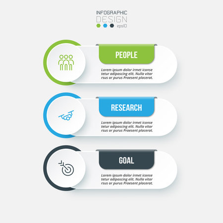 Infographic template business concept with workflow.のイラスト素材