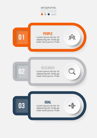 Infographic template business concept with workflow.のイラスト素材