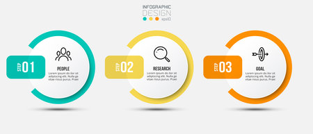 Timeline chart business infographic template.のイラスト素材
