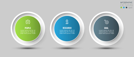 Infographic template business concept with option.のイラスト素材