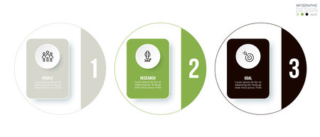 Infographic template business concept with step.のイラスト素材