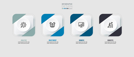 Business concept infographic template with option.&#xD;&#xA;のイラスト素材