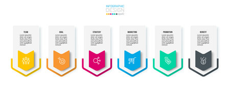 Business concept infographic template with option.のイラスト素材