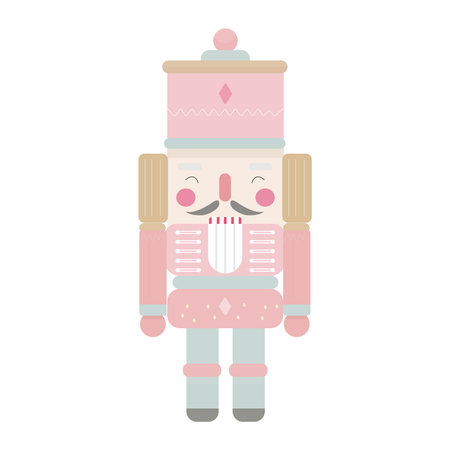 Cute reindeer with scarf character vector illustration designのイラスト素材