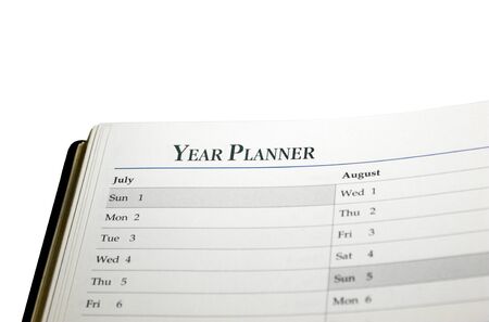 Year plannerの写真素材