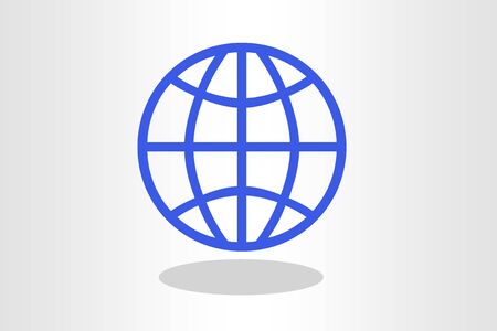 Illustration of world against plain backgroundの写真素材