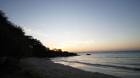 The Beach in the Morning, Sea in the morning, Sunrise on beachの写真素材