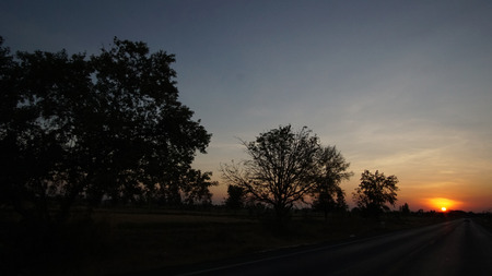 Country Road, Counter Streetの写真素材