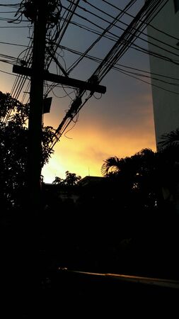 Sunset in the city. の素材