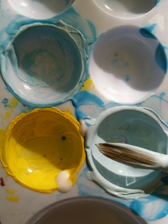 Paintbrush and Paletteの素材