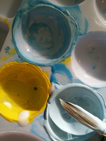 Paintbrush and Paletteの素材