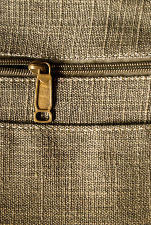 zipper of green jeanの写真素材