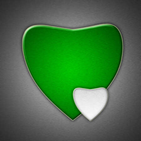 heart metalの写真素材