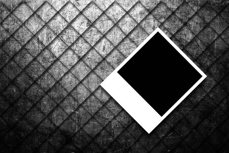 photo frame on abstract grunge of  metal texture backgroundの写真素材