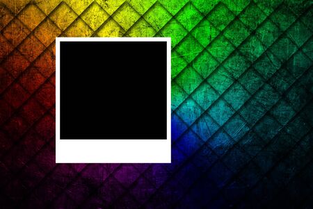 abstract grunge of  metal texture background with photoframeの写真素材