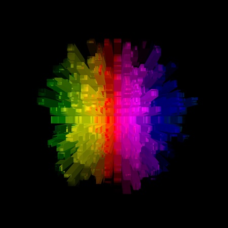 abstract beautiful circle backgroundの写真素材