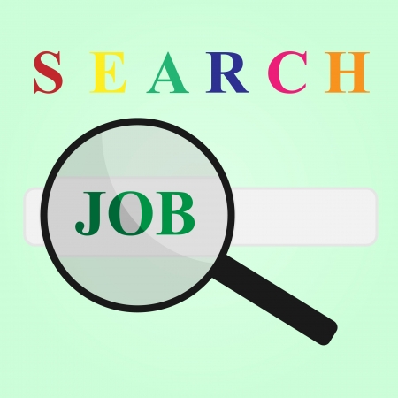finding my job in search engineのイラスト素材