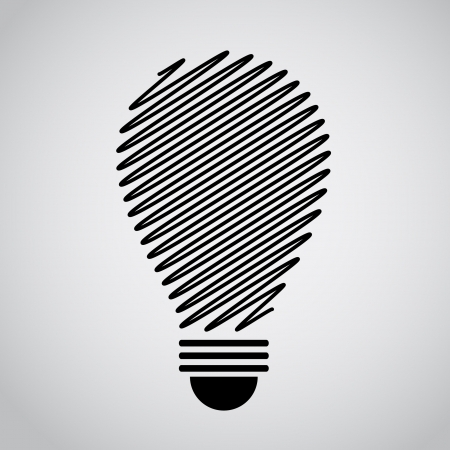 idea bulb outlineのイラスト素材