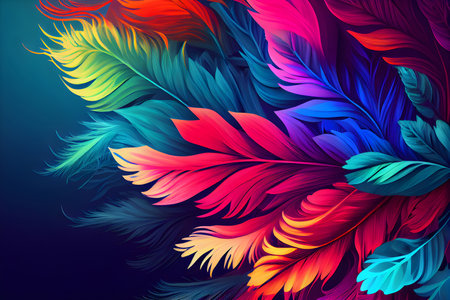 abstract colourful background with smooth lines in the style of painting.の素材