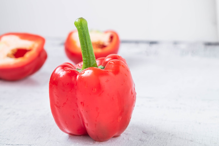 bell Pepper on a white background.の写真素材