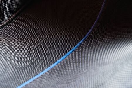 Background of synthetic bag in black