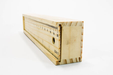 pencil box and rulerの写真素材
