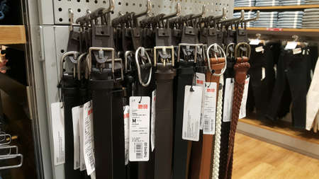 Pattaya, Chonburi, Thailand May 1, 2021 Shop for Uniqlo Brand, famous men's and women's clothing from Japan. And also has overseas branches in all 14 countries around the worldのeditorial素材