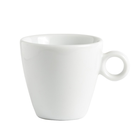 White cup isolated on white background の写真素材