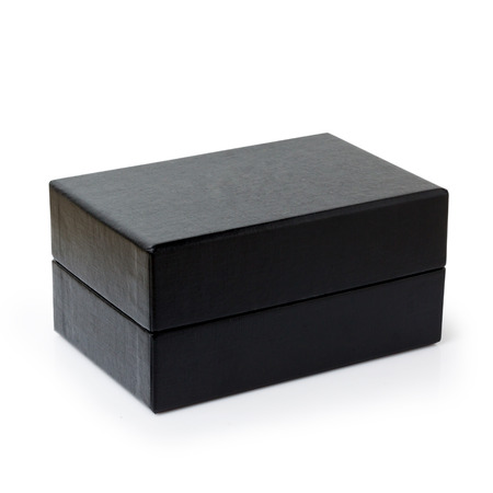 Black Box Isolated on White Backgroundの写真素材