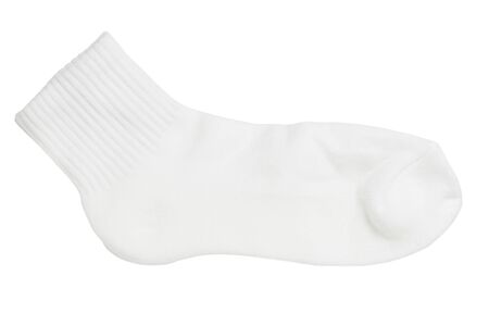 White Socks Isolated on White Backgroundの写真素材