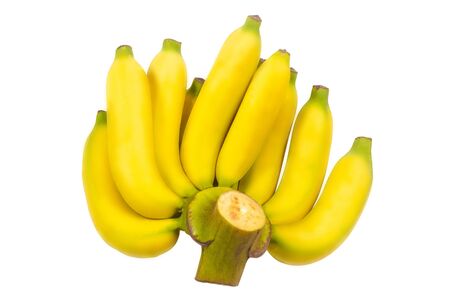 Bananas isolated on white background Clipping Pathの写真素材