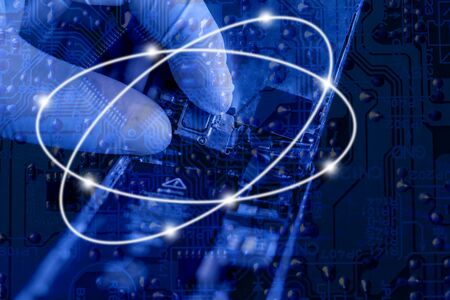 Electronic communication, concepts, far-reaching conceptsの写真素材