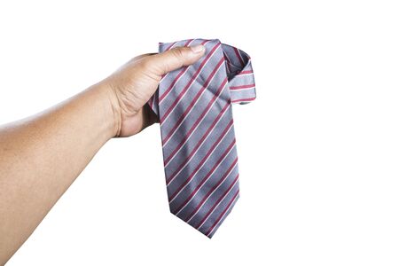  handle necktie  Extended arms White sceneの写真素材