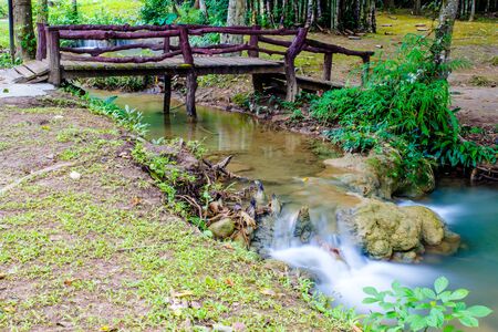 Waterfalls and natural water sources During the rainy season to winterの写真素材