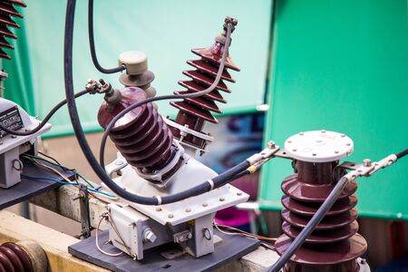 High-voltage linesの写真素材