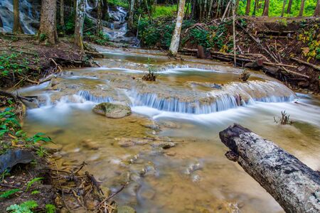 Waterfalls and natural water sources During the rainy season to winterの写真素材