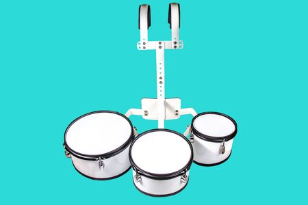 Trio drums and 
Snare, white backgroundの写真素材