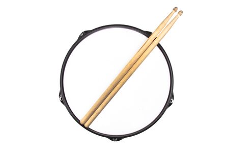 Trio drums and 
Snare, white backgroundの写真素材