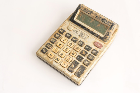 Old grunge Calculatorの写真素材