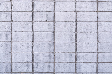 white block  tile wall background and textureの写真素材