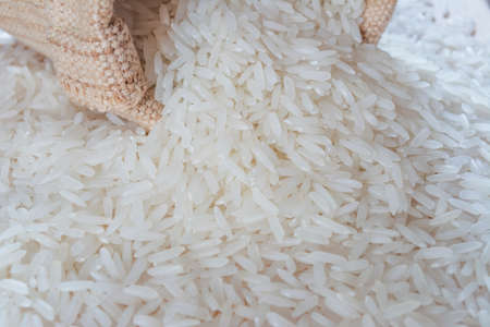 Jasmine Rice, the national dish of Thailand.の写真素材