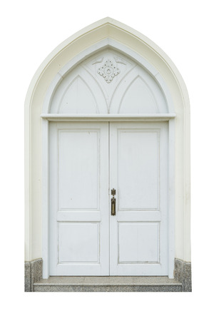 Door with arch isolateの写真素材