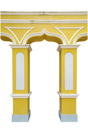 Pillar isolate, Clipping pathの写真素材