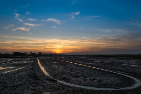 sunset sky backgroundの写真素材