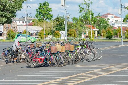 Bicycle parkingの写真素材