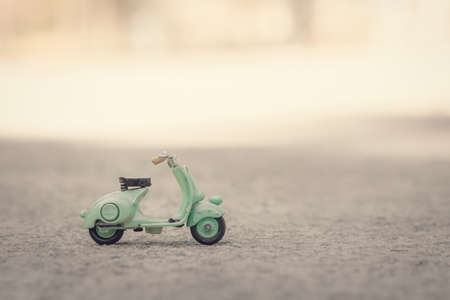Motorcycle model in natureの写真素材