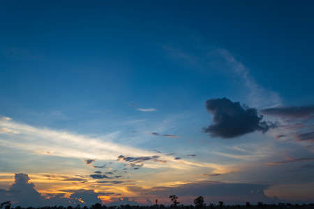 sunset landscape backgroundの写真素材