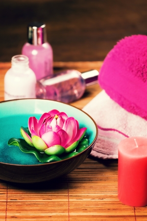 Beautifully arranged spa elements.の写真素材