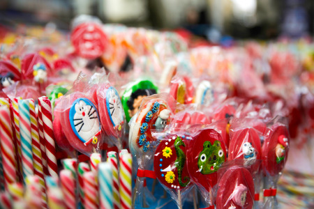 Bundle of lollipop candies.の写真素材